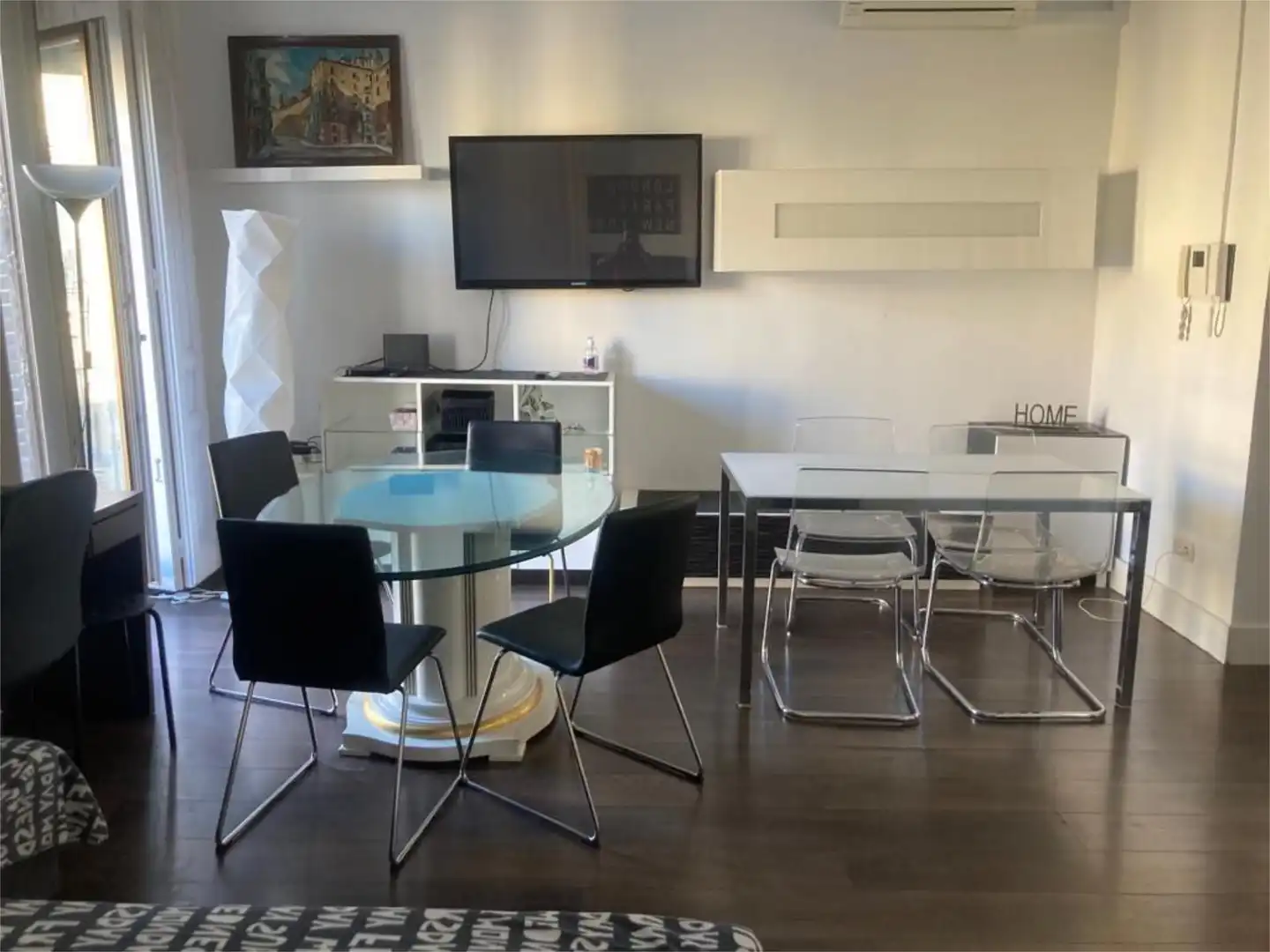 Esszimmer von Wohnung zur Miete in  Madrid Capital mit Klimaanlage und Balkon