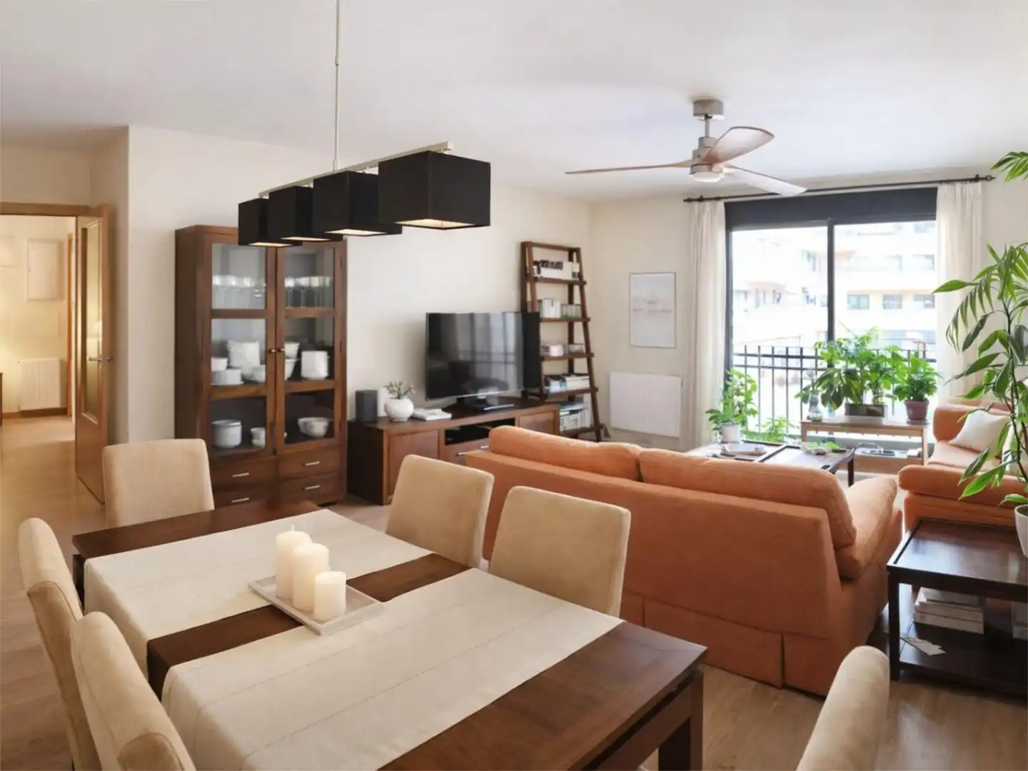Living room of Flat for sale in Getafe  with Air Conditioner, Heating and Terrace