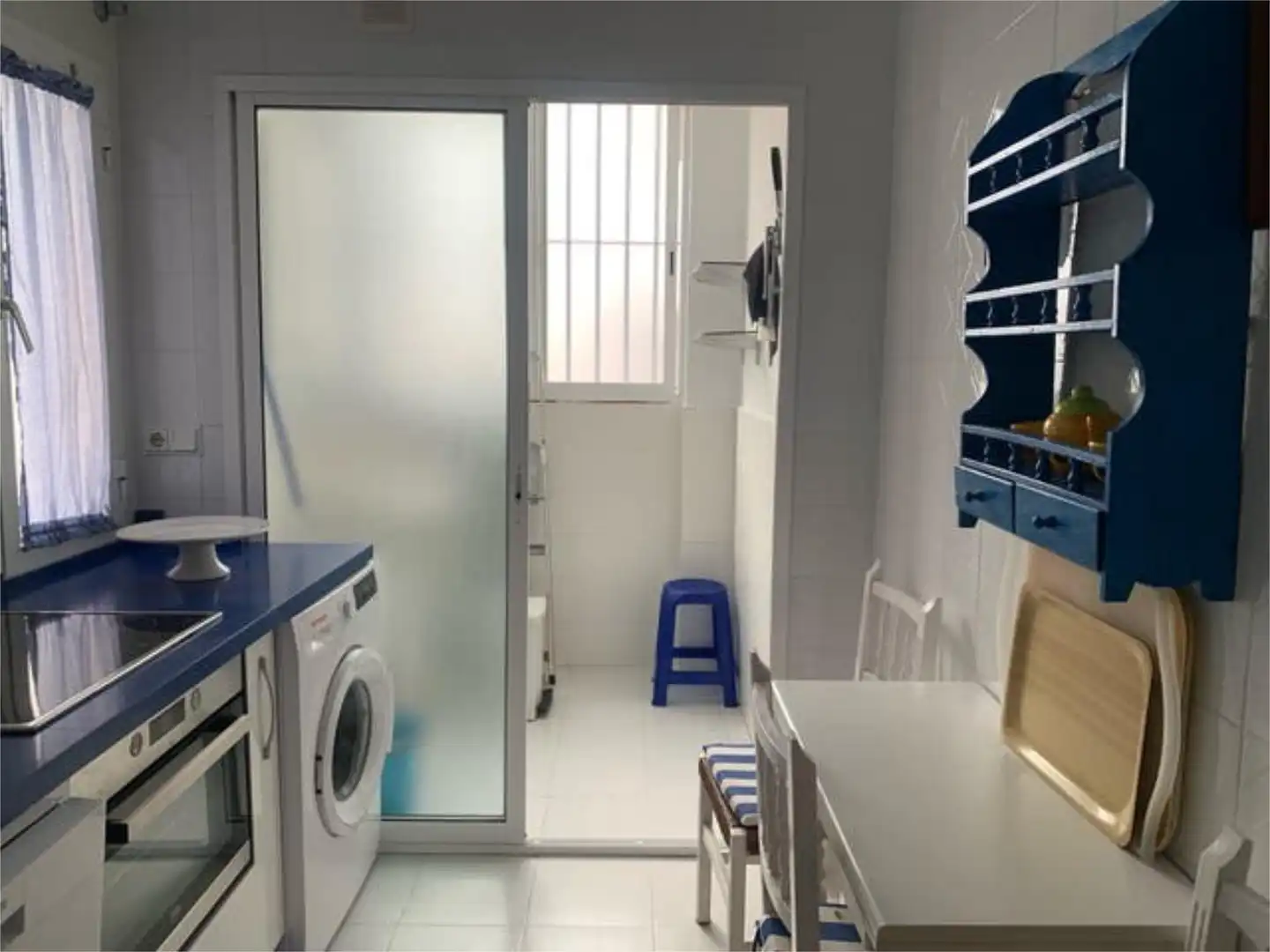 Cocina de Piso de alquiler en Sanlúcar de Barrameda con Calefacción, Terraza y Amueblado