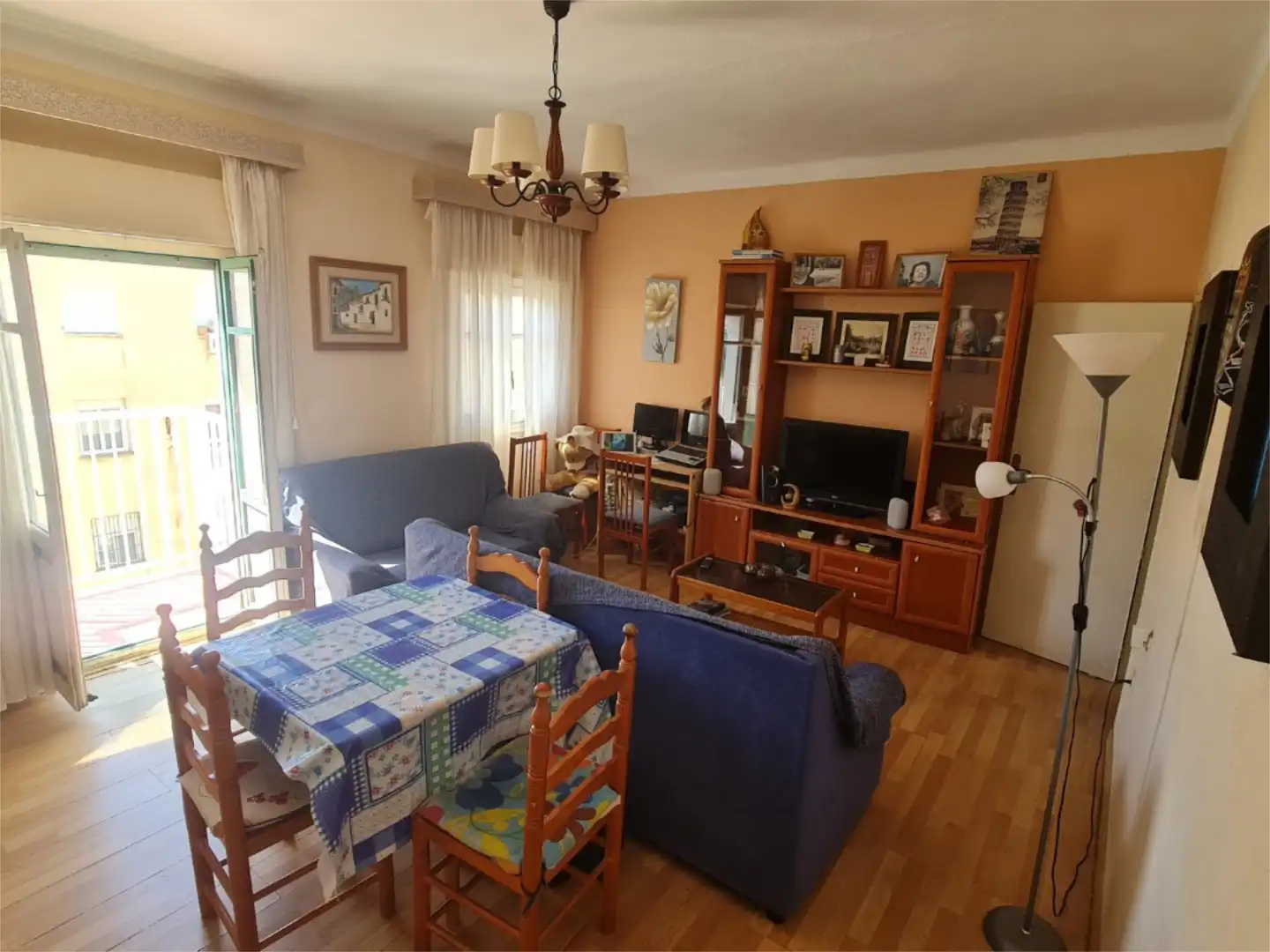 Sala de estar de Piso para compartir en Cartagena con Parquet, Amueblado y Balcón