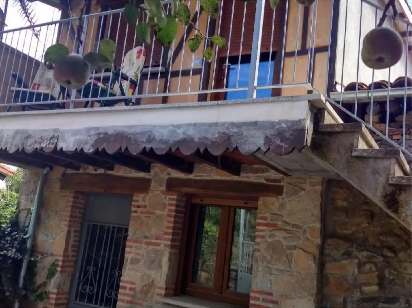 Terraza de Piso de alquiler en Miranda del Castañar con Calefacción, Jardín privado y Amueblado