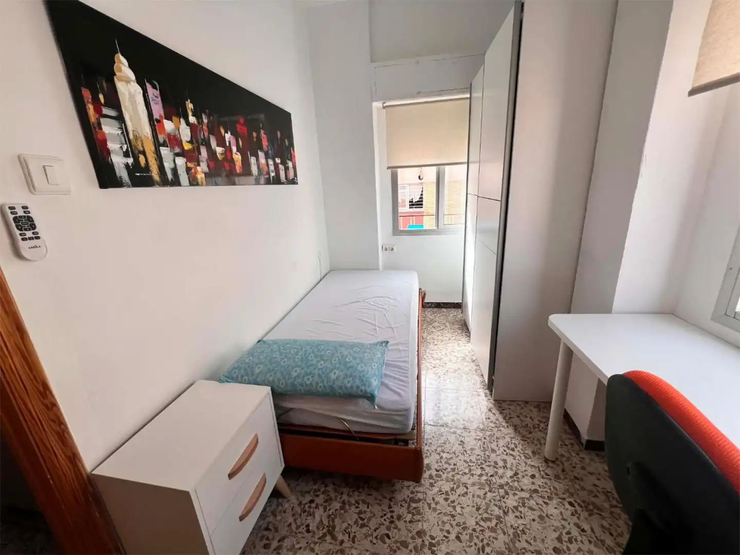 Bedroom of Flat for rent in  Murcia Capital  with Air Conditioner and Balcony