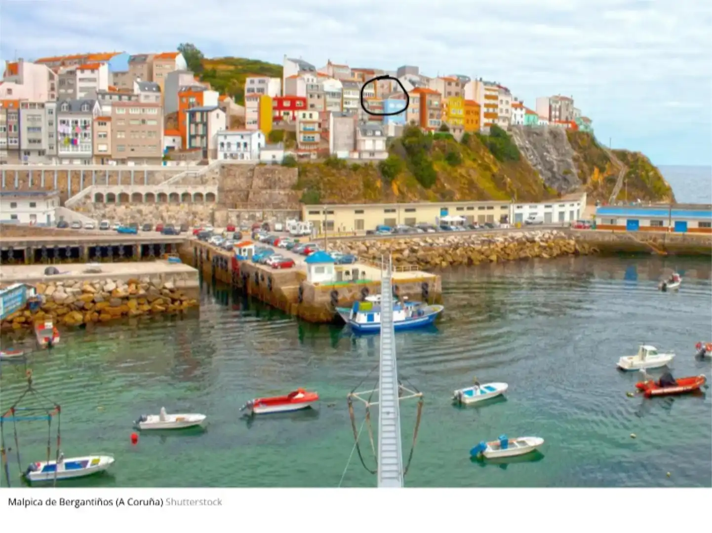 Vista exterior de Casa adosada en venta en Malpica de Bergantiños