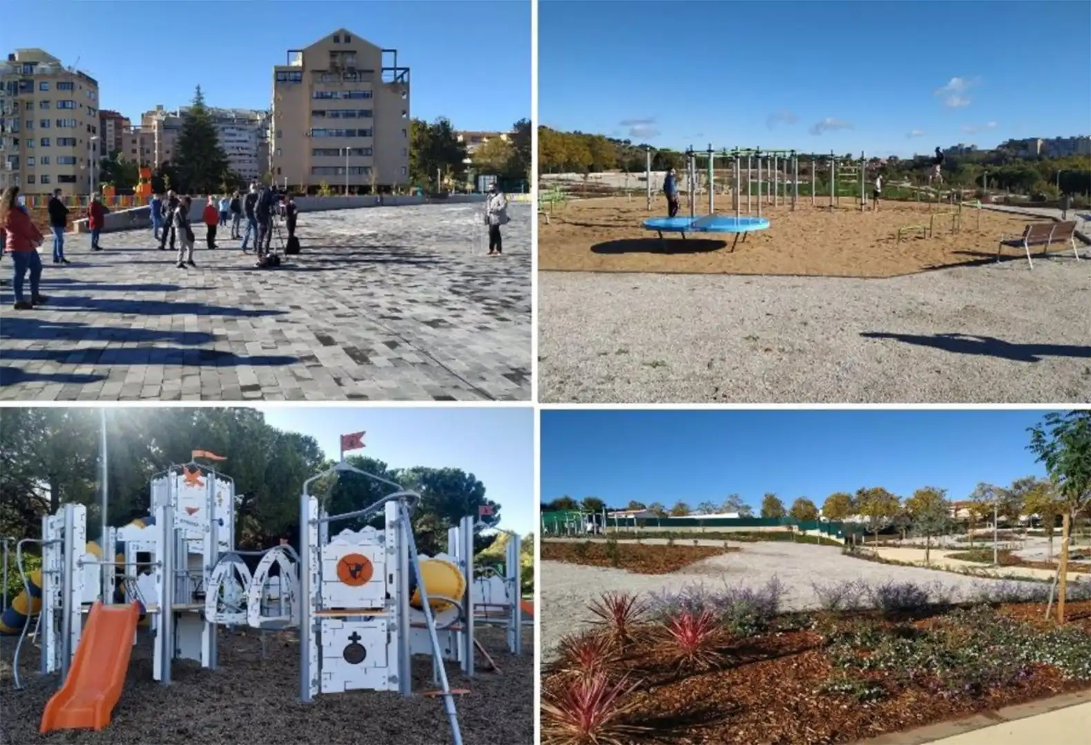 Außenansicht von Wohnungen zur Miete in Cáceres mit Klimaanlage, Heizung und Privatgarten