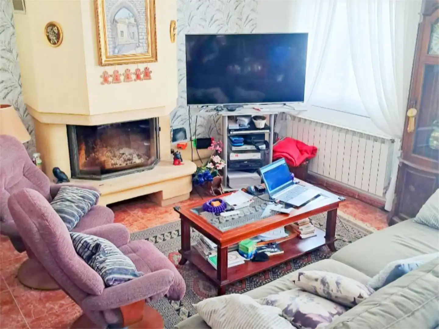 Casa adosada en venta en Avenida de Colón, 78, La Vega Sala de estar de Casa adosada en venta en Arroyo de la Encomienda con Aire acondicionado y Piscina