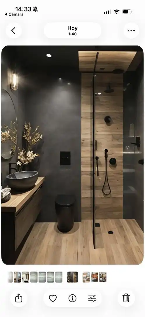 Bany de Estudi de lloguer en  Barcelona Capital amb Aire condicionat i Balcó