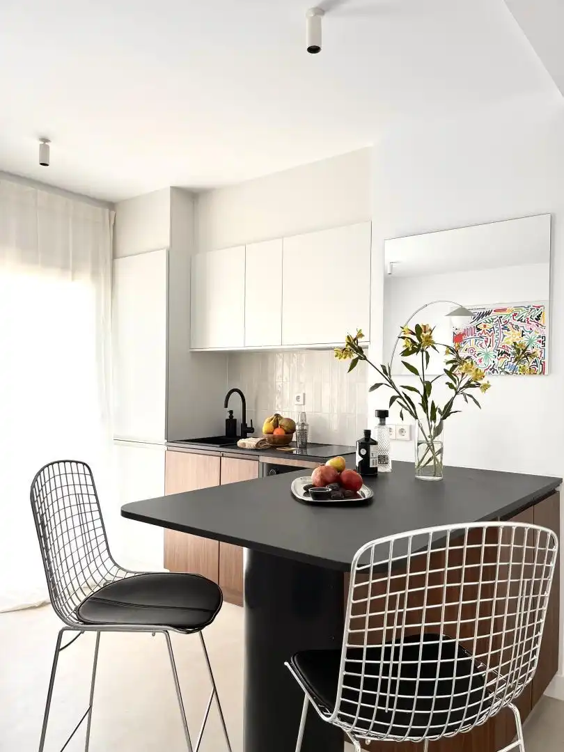 Küche von Wohnung zur Miete in  Madrid Capital mit Klimaanlage und Balkon