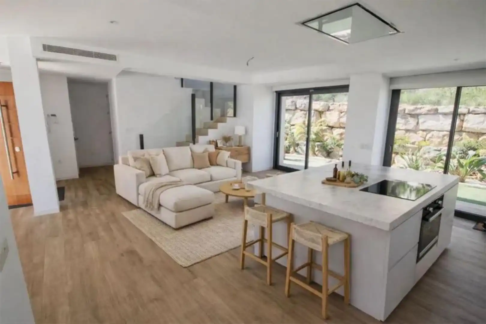 Sala de estar de Casa o chalet en venta en Polop con Terraza, Piscina y Balcón