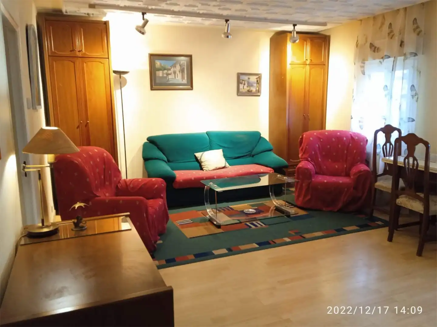 Living room of Flat for sale in  Pamplona / Iruña  with Parquet flooring and Furnished