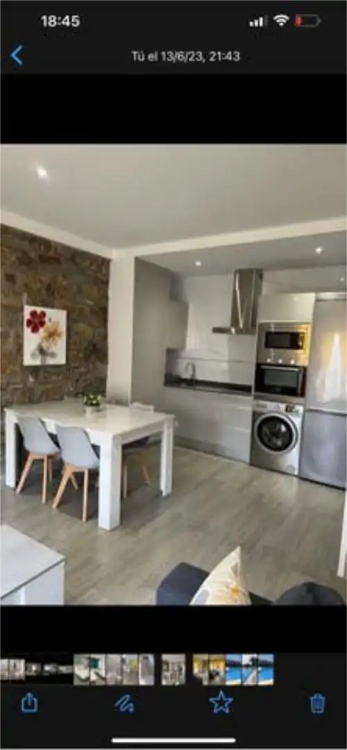 Cocina de Apartamento de alquiler en Tarifa con Calefacción, Jardín privado y Terraza
