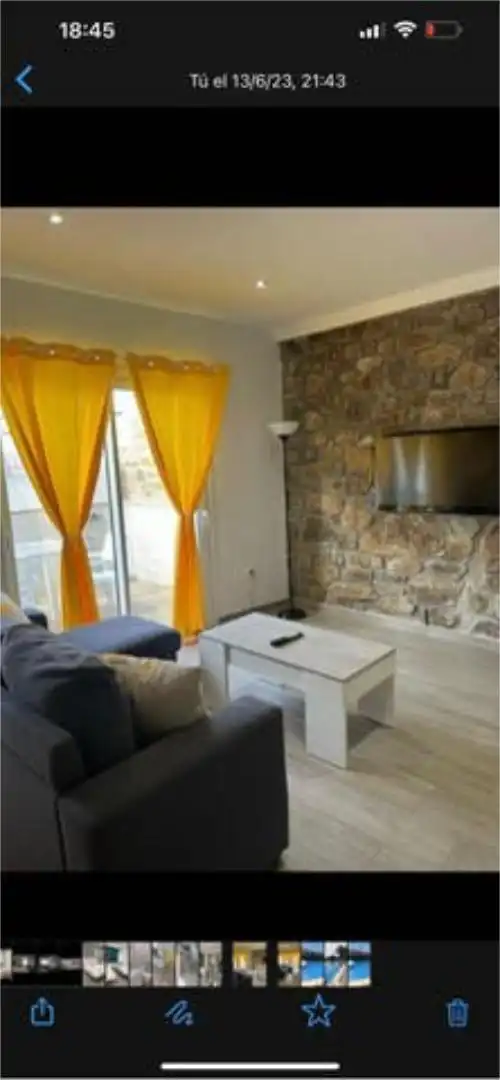 Sala de estar de Apartamento de alquiler en Tarifa con Calefacción, Jardín privado y Terraza