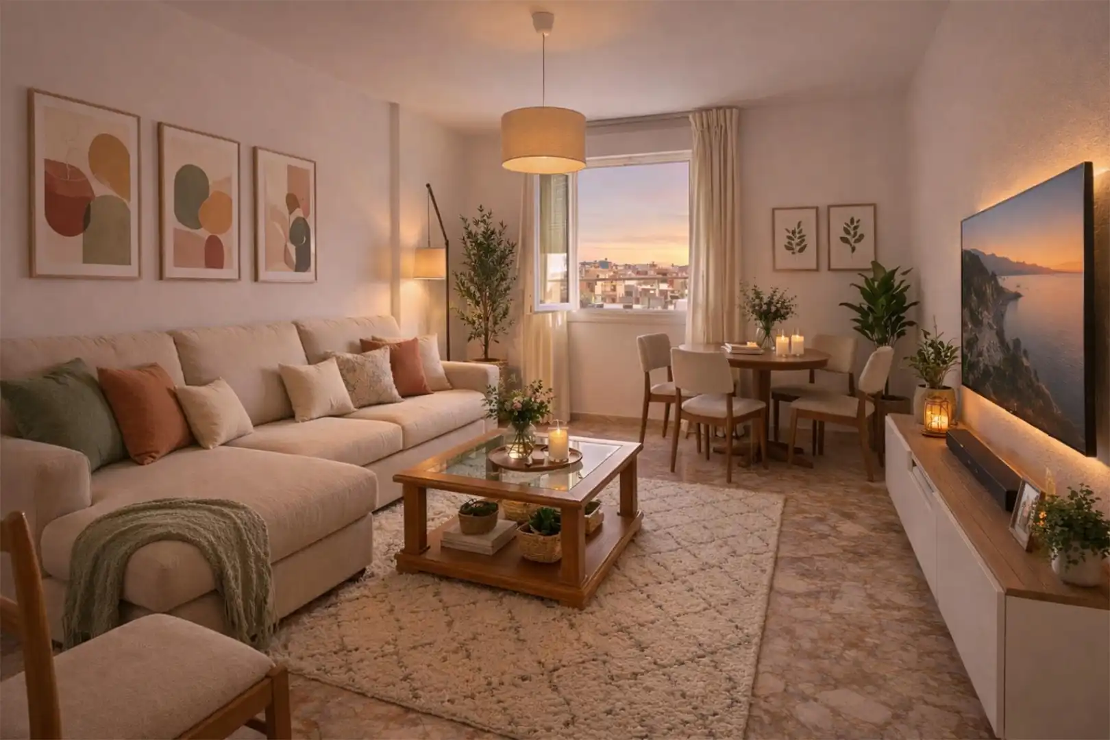 Sala de estar de Piso en venta en  Almería Capital