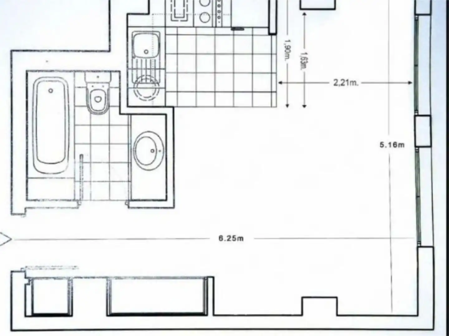 Flat for rent in  Madrid Capital  with Air Conditioner, Heating and Parquet flooring