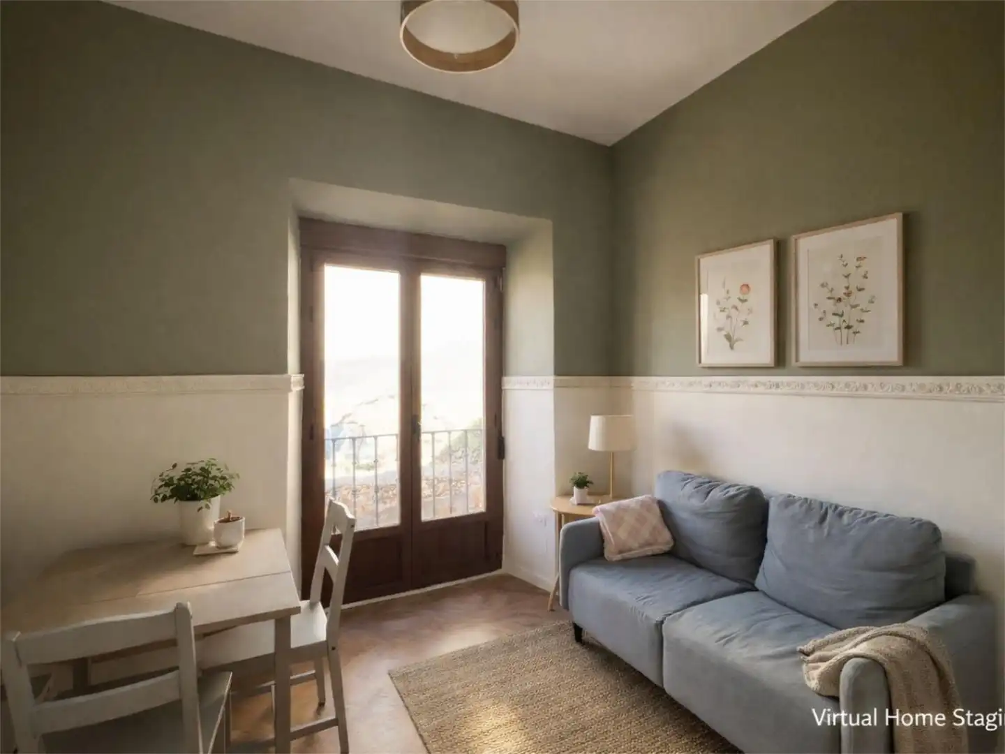 Sala de estar de Piso en venta en Segovia Capital con Calefacción, Parquet y Amueblado