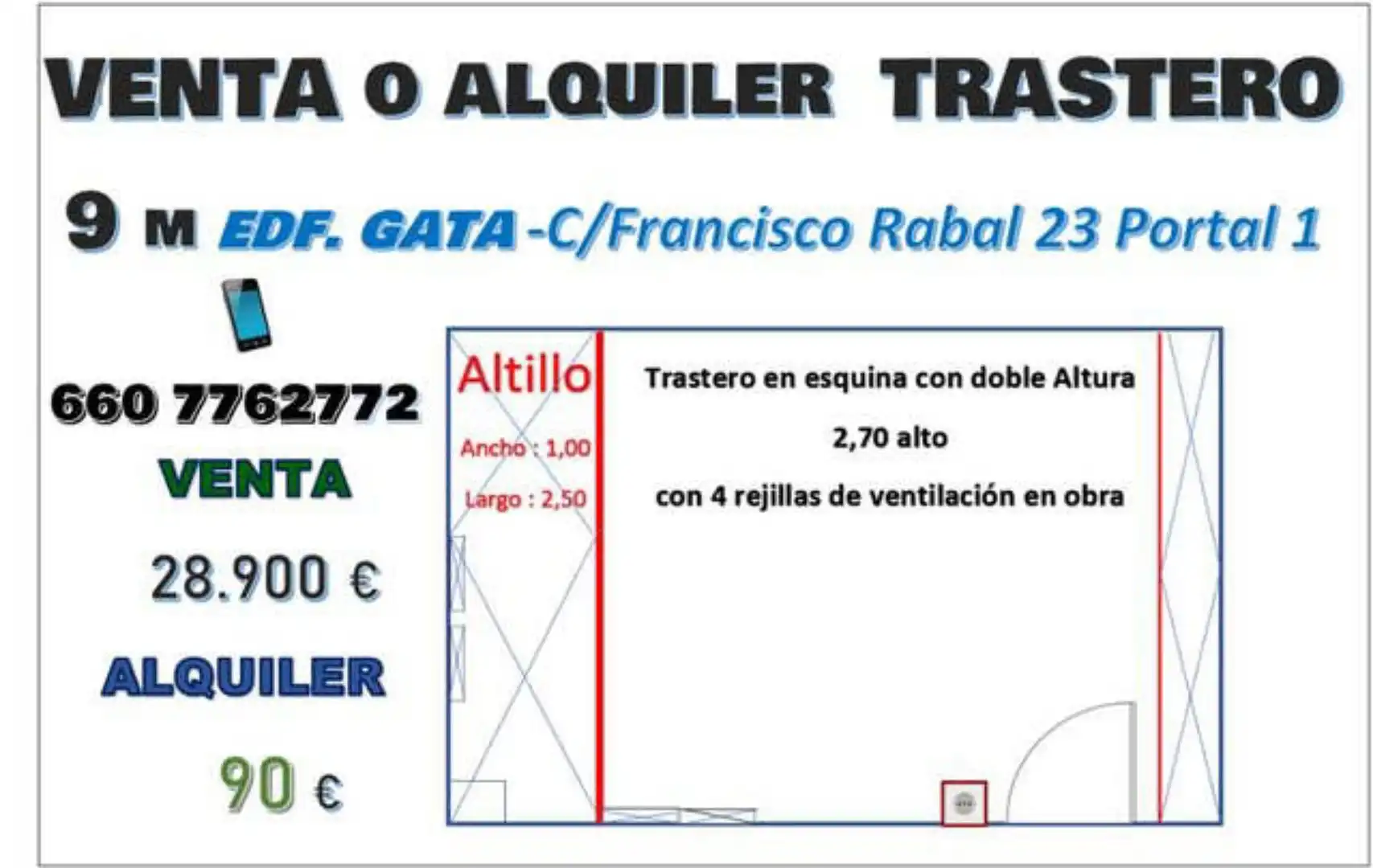 Traster de lloguer a Nueva Almería - Cortijo Grande - Vega de Acá Traster de lloguer en Almería