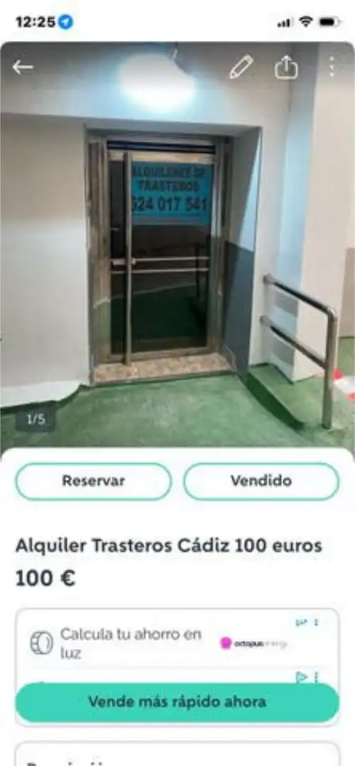 Storage room for rent in Cádiz