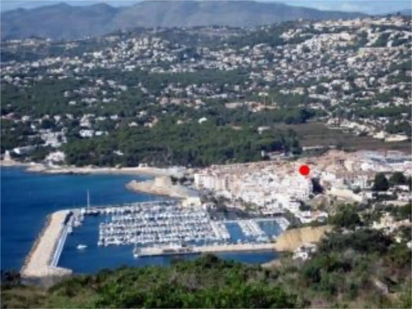 Außenansicht von Wohnungen zur Miete in Moraira mit Klimaanlage, Heizung und Terrasse