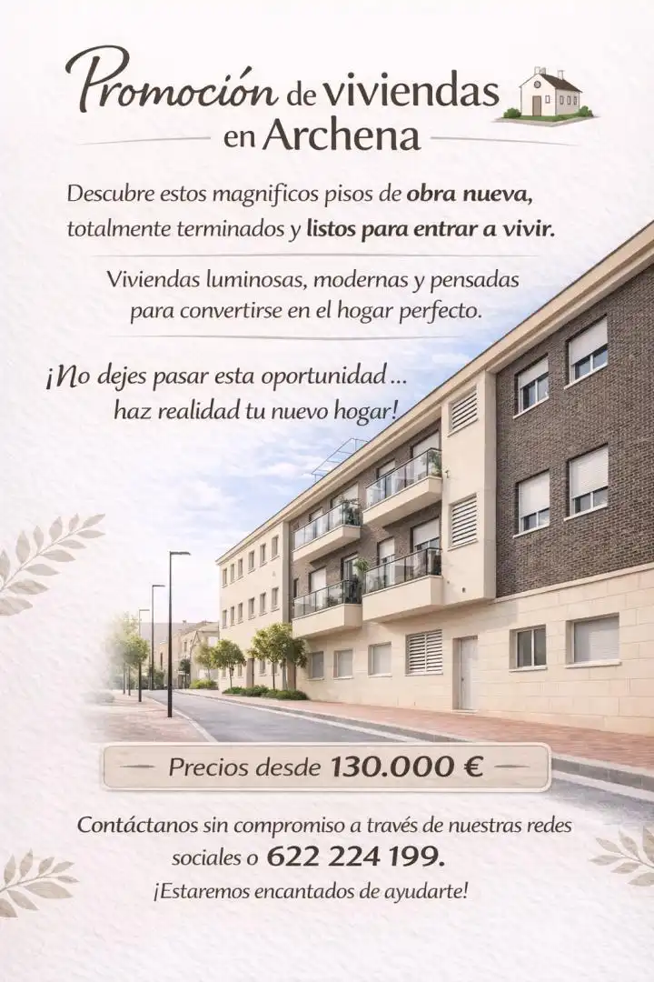 Vista exterior de Piso en venta en Archena con Terraza, Trastero y Parking comunitario