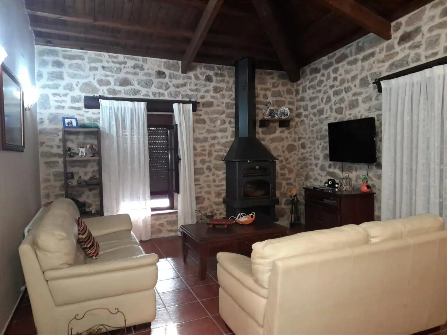 Sala de estar de Casa o chalet en venta en Bañobárez con Calefacción, Terraza y Trastero