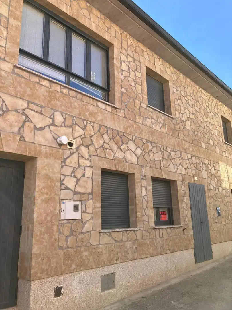 Exterior view of Country homes for sale in Galinduste  with Parquet flooring, Terrace and Storage room
