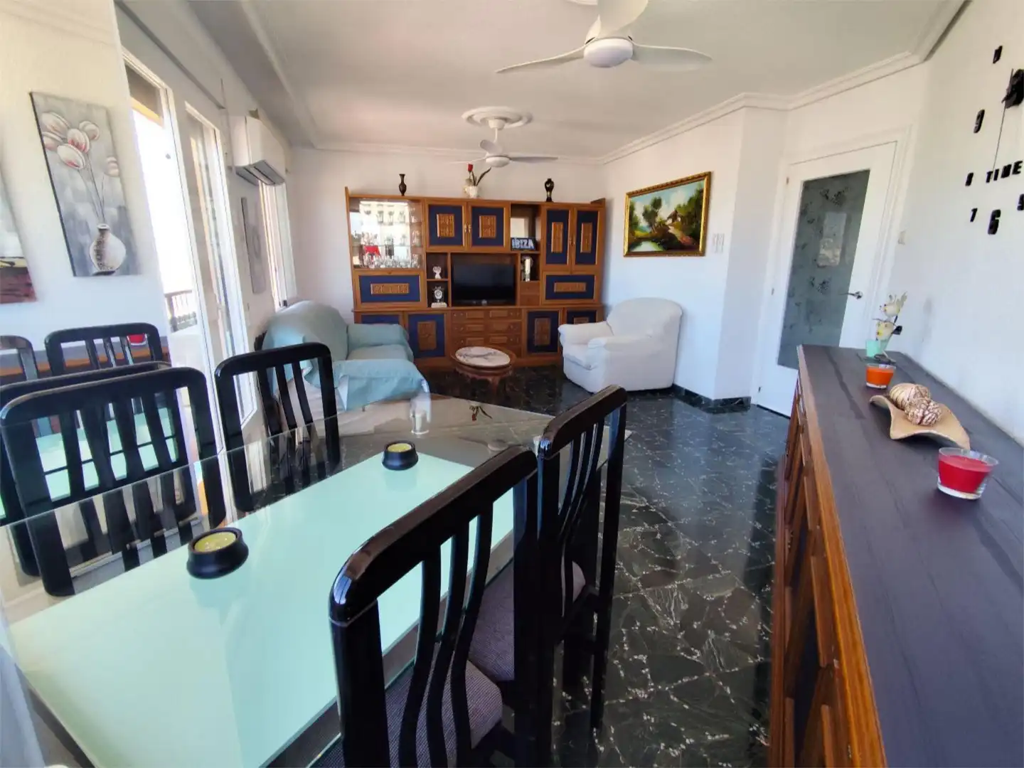 Dining room of Flat for rent in Alicante / Alacant  with Air Conditioner, Heating and Terrace