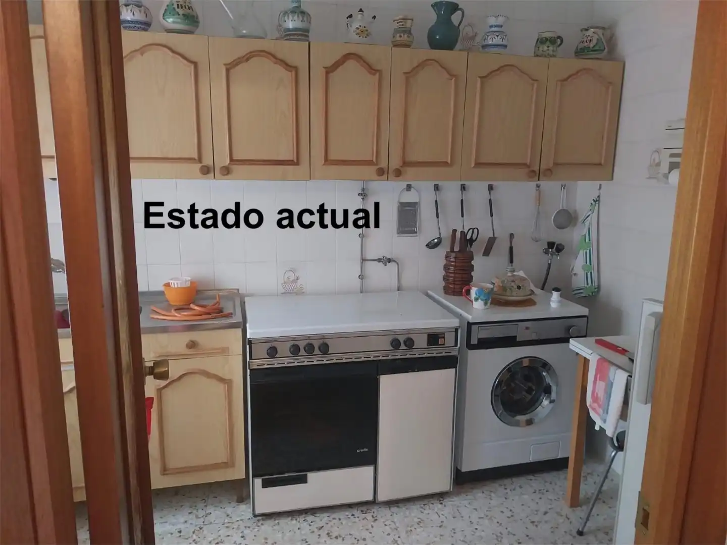 Flat for sale in Calle Fuente, 6, Sevilleja de la Jara Kitchen of Flat for sale in Sevilleja de la Jara with Air Conditioner, Private garden and Terrace