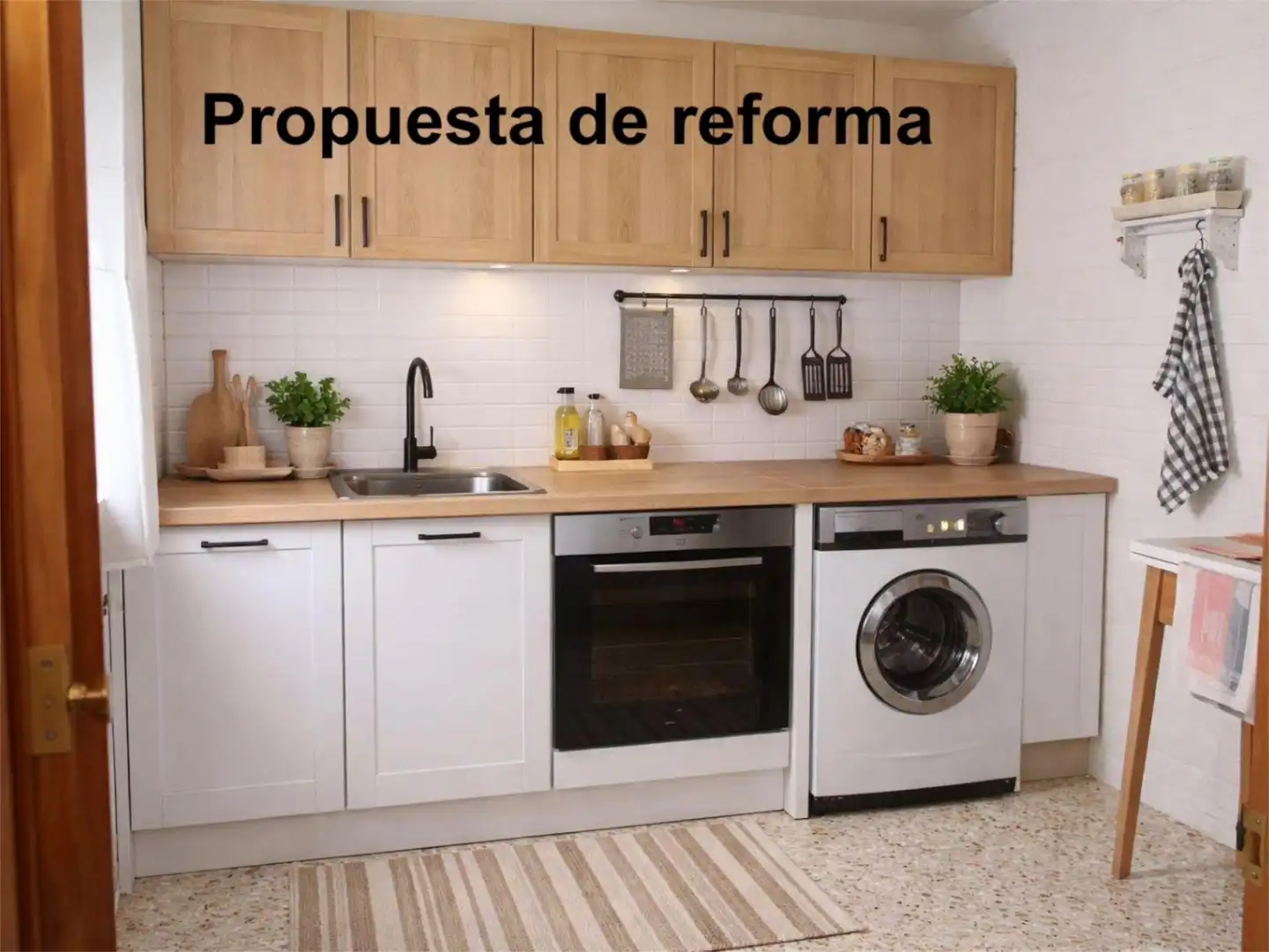 Flat for sale in Calle Fuente, 6, Sevilleja de la Jara Kitchen of Flat for sale in Sevilleja de la Jara with Air Conditioner, Private garden and Terrace