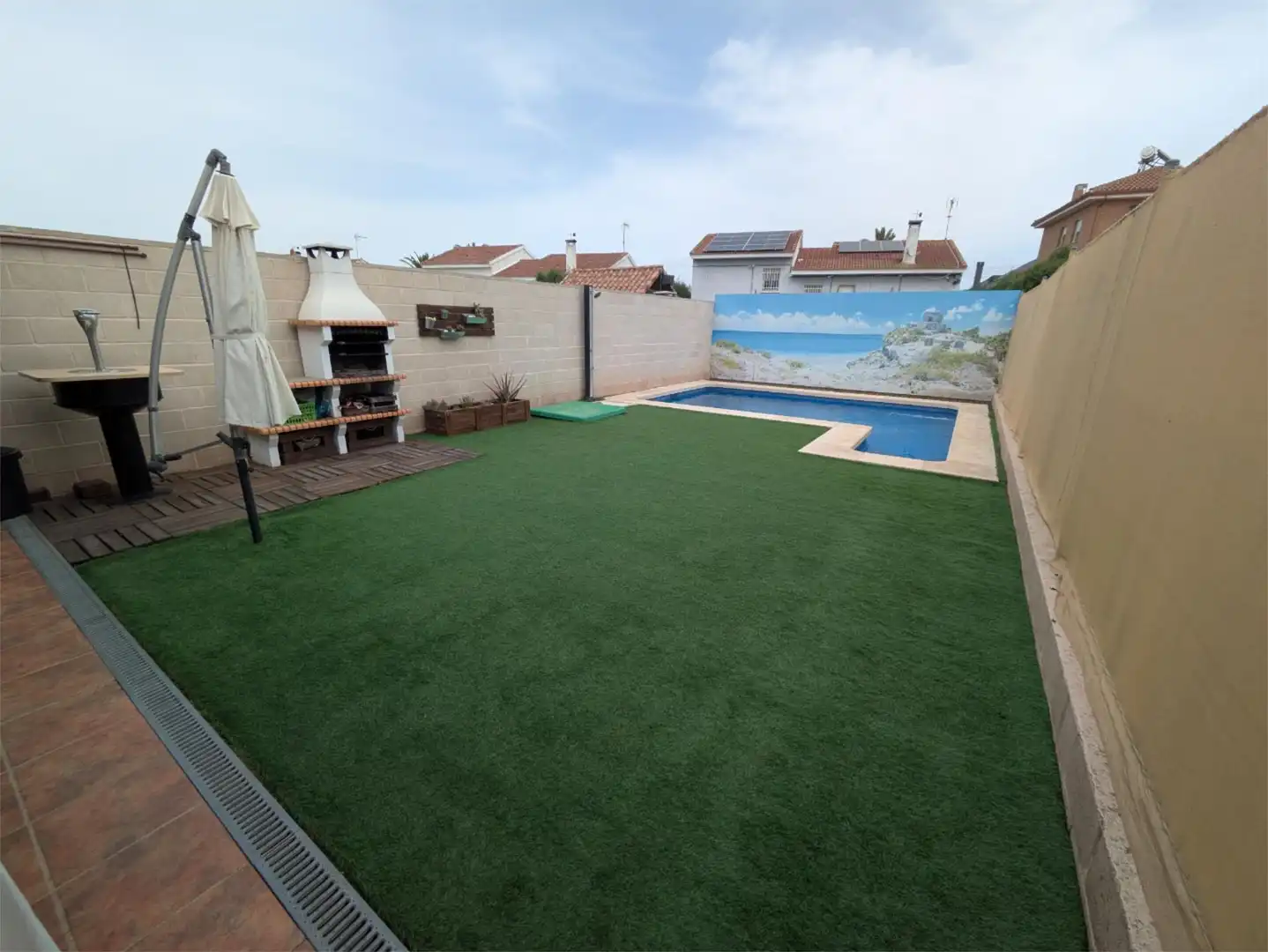 Jardín de Casa adosada en venta en Carranque con Piscina