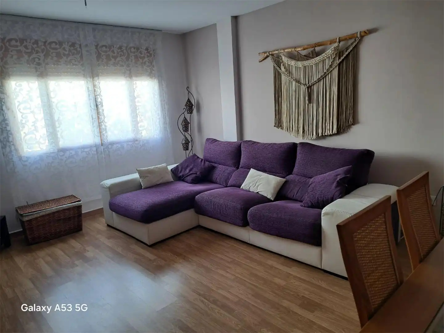 Sala d'estar de Casa adosada en venda en Olivenza amb Calefacció, Parquet i Terrassa