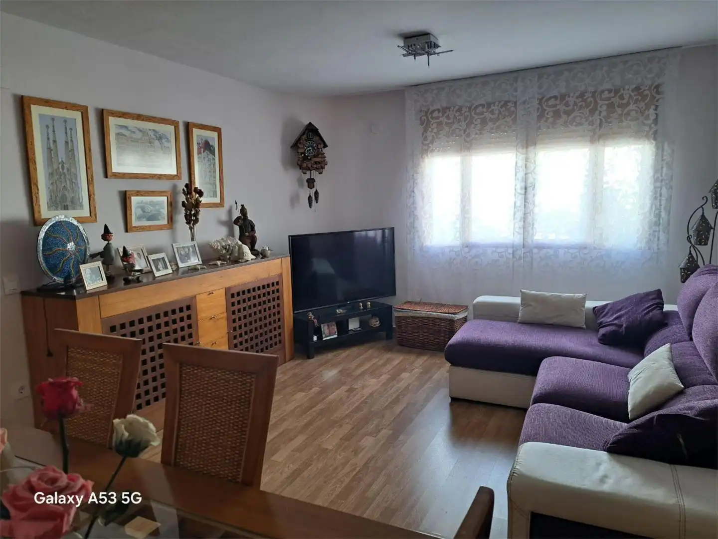 Sala d'estar de Casa adosada en venda en Olivenza amb Calefacció, Parquet i Terrassa