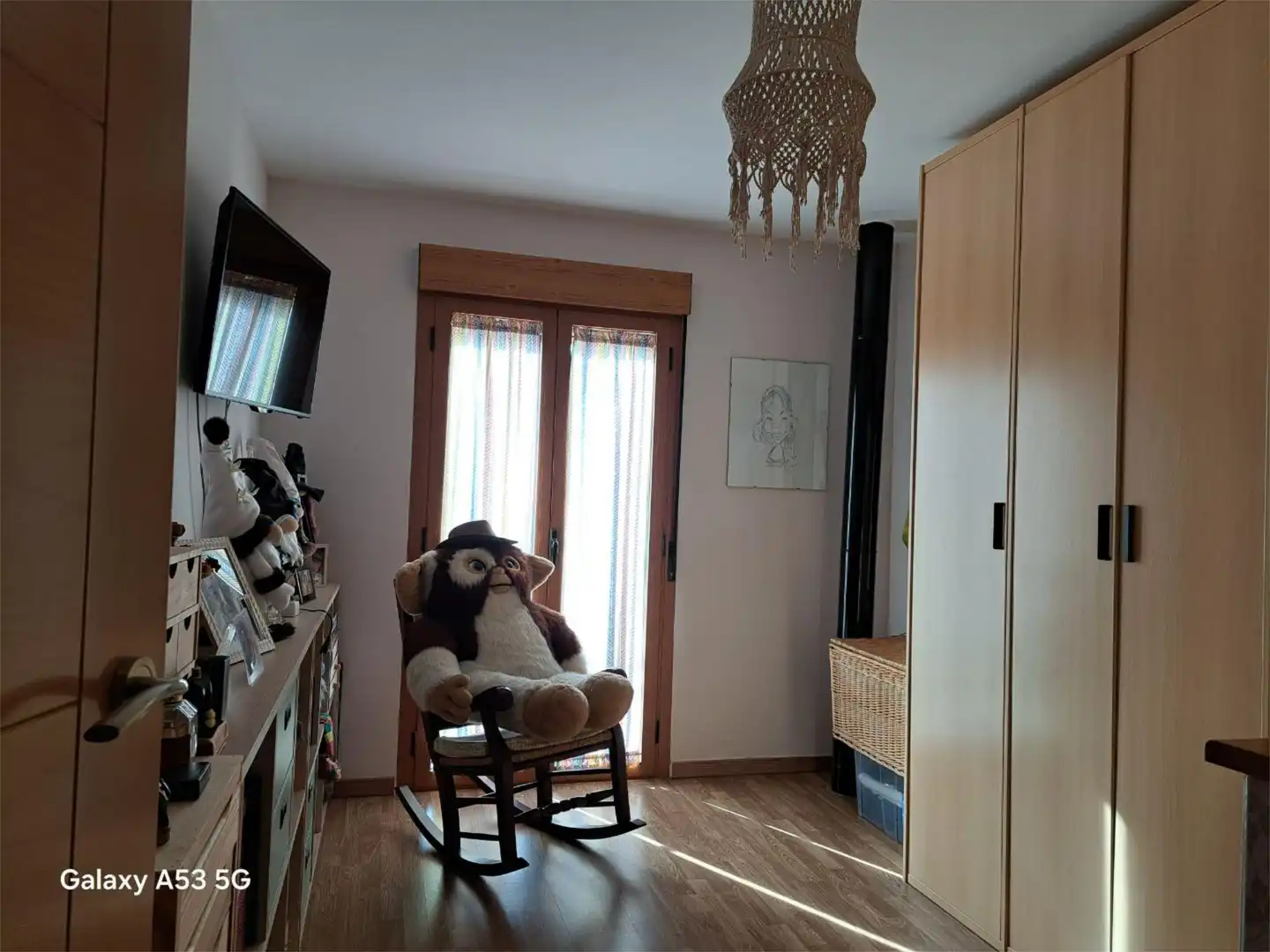Sala d'estar de Casa adosada en venda en Olivenza amb Calefacció, Parquet i Terrassa