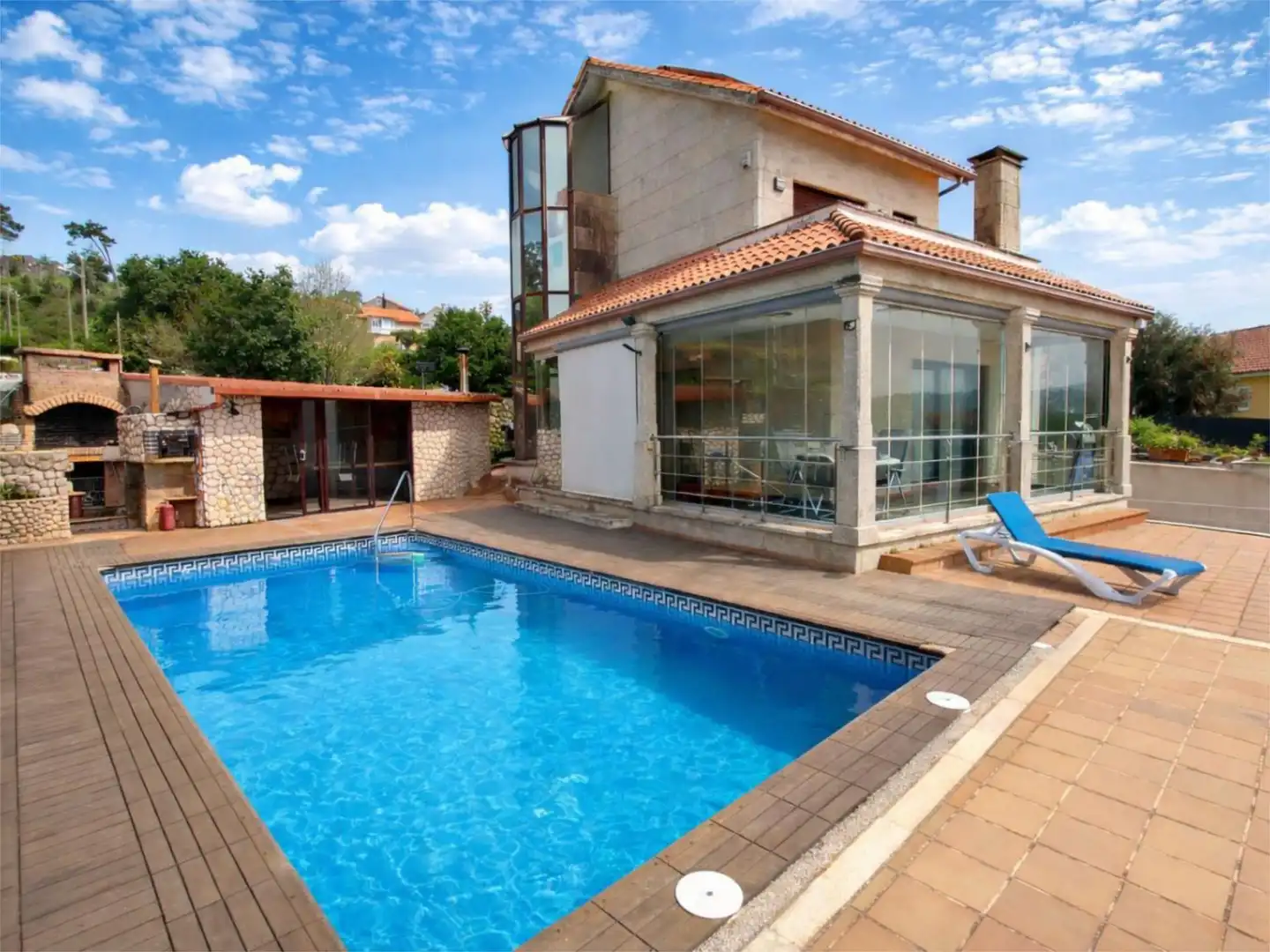 Swimming pool of Houses for sale in Poio  with Terrace, Swimming Pool and Balcony