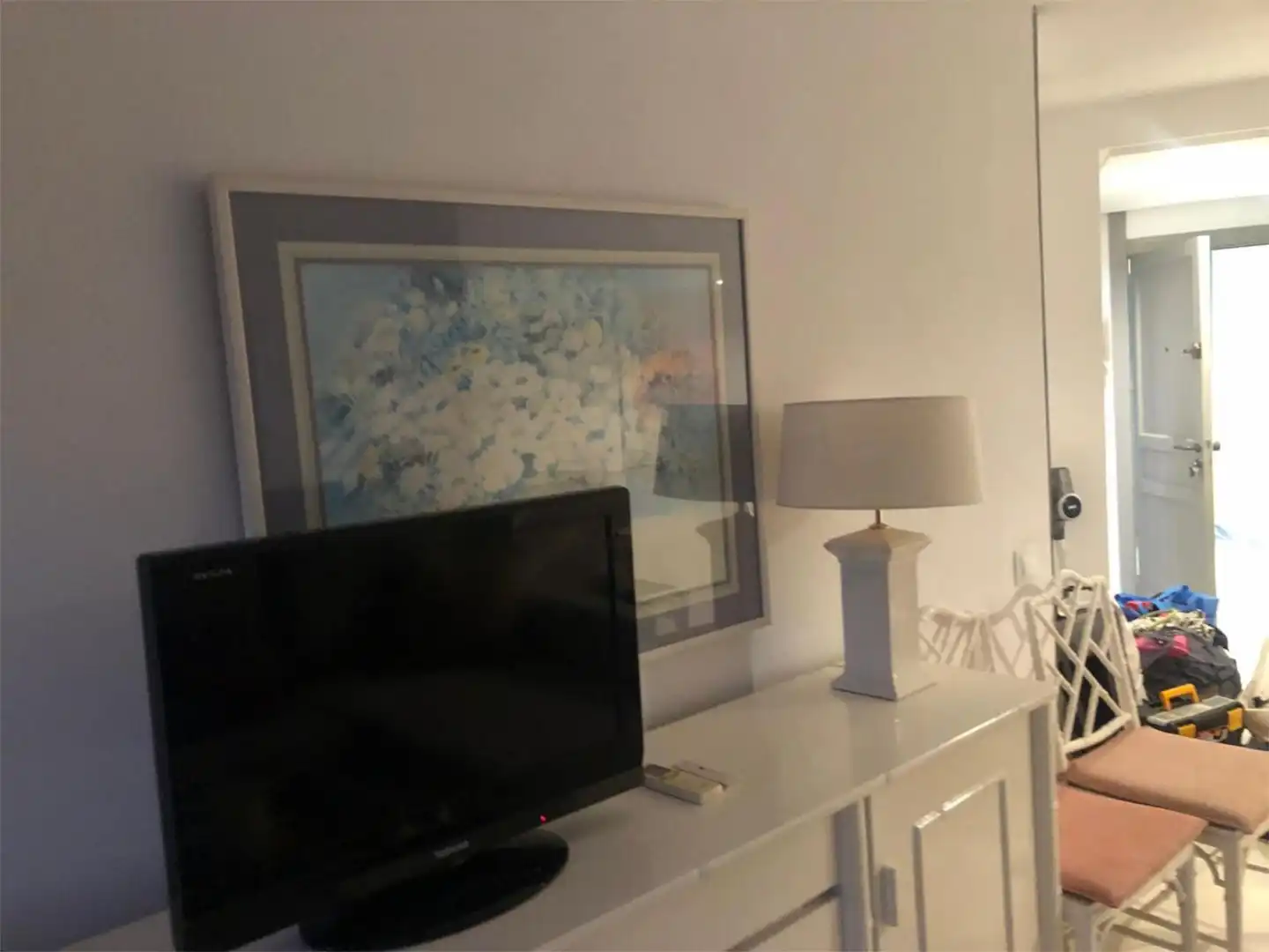 Wohnzimmer von Wohnung zum Verkauf in Eivissa mit Klimaanlage, Schwimmbad und Balkon