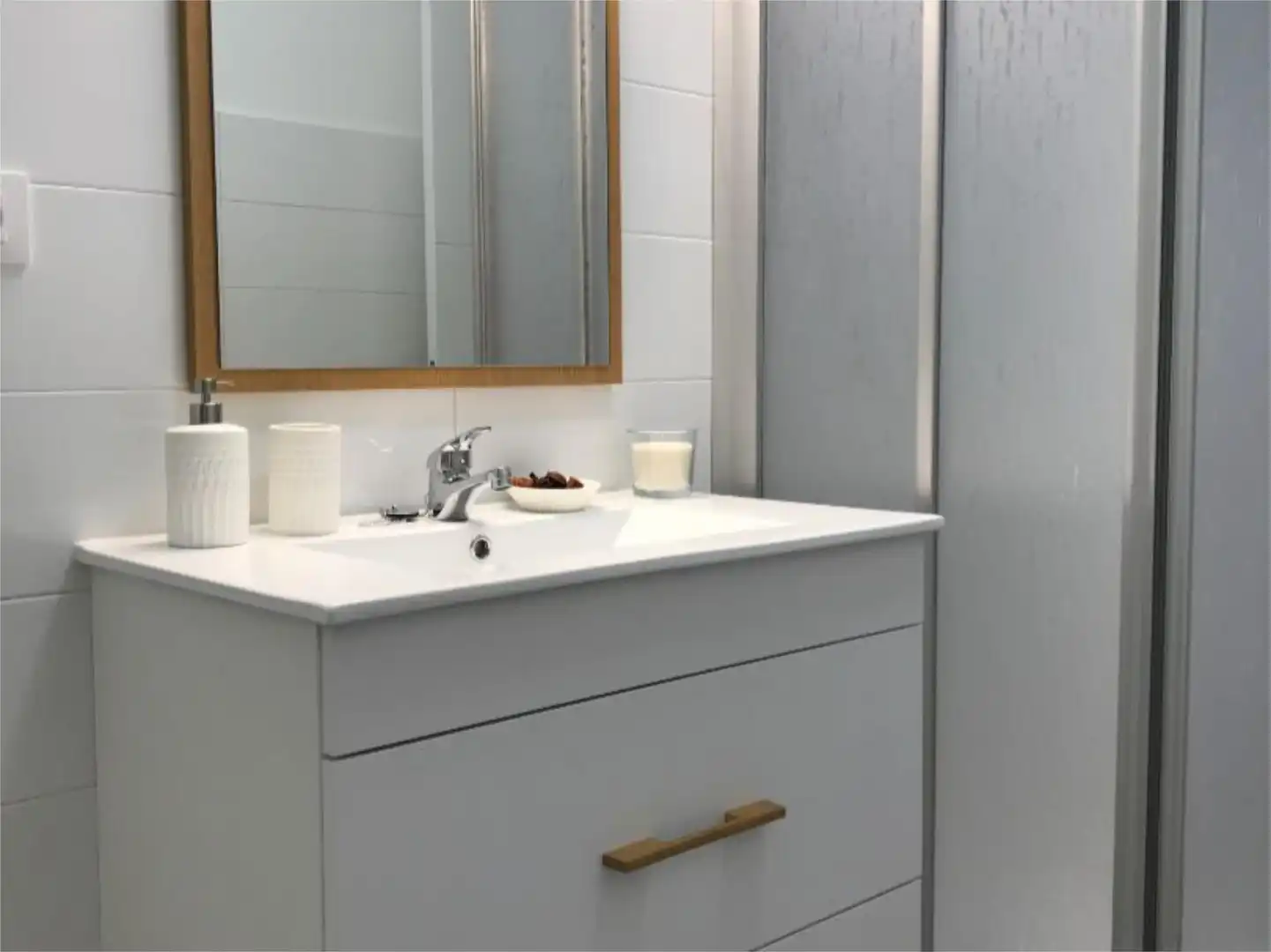 Bathroom of Flat for rent in A Coruña Capital   with Heating, Furnished and Video intercom