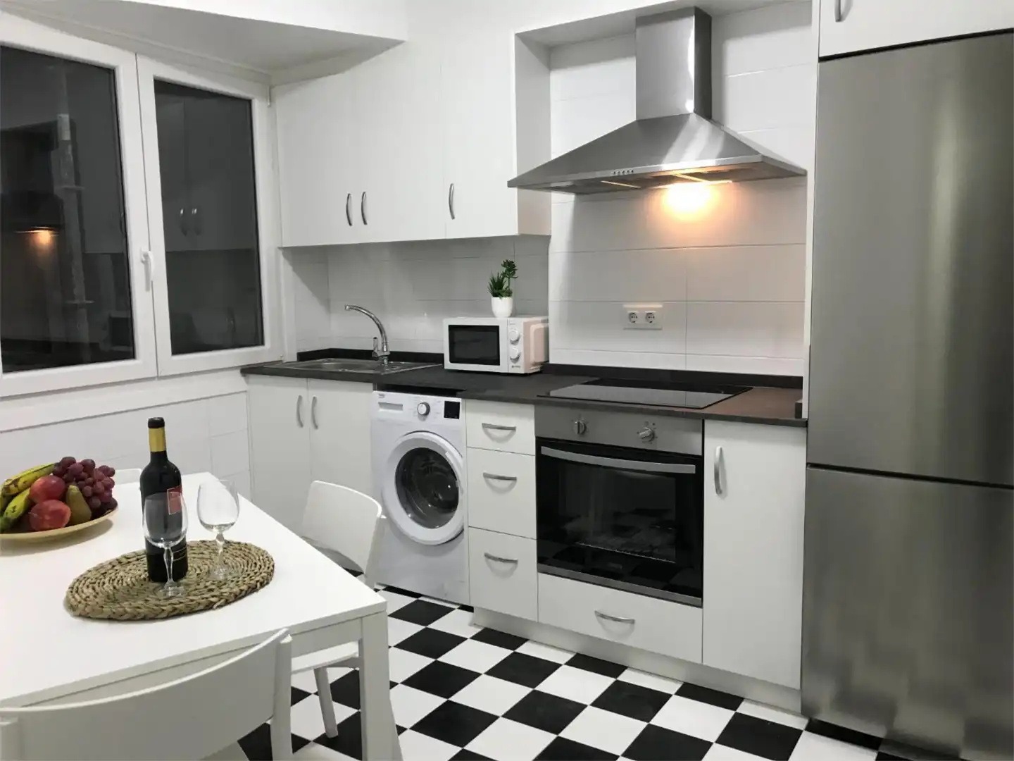 Kitchen of Flat for rent in A Coruña Capital   with Heating, Furnished and Video intercom