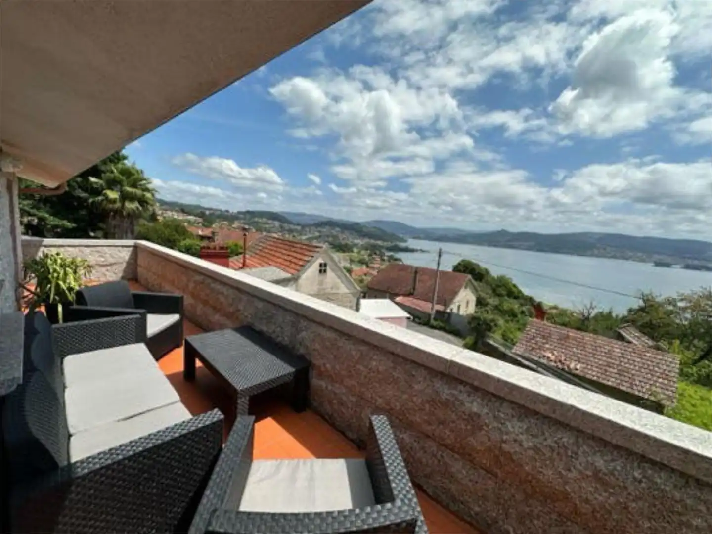 Terraza de Ático de alquiler en Vilaboa con Calefacción, Terraza y Amueblado