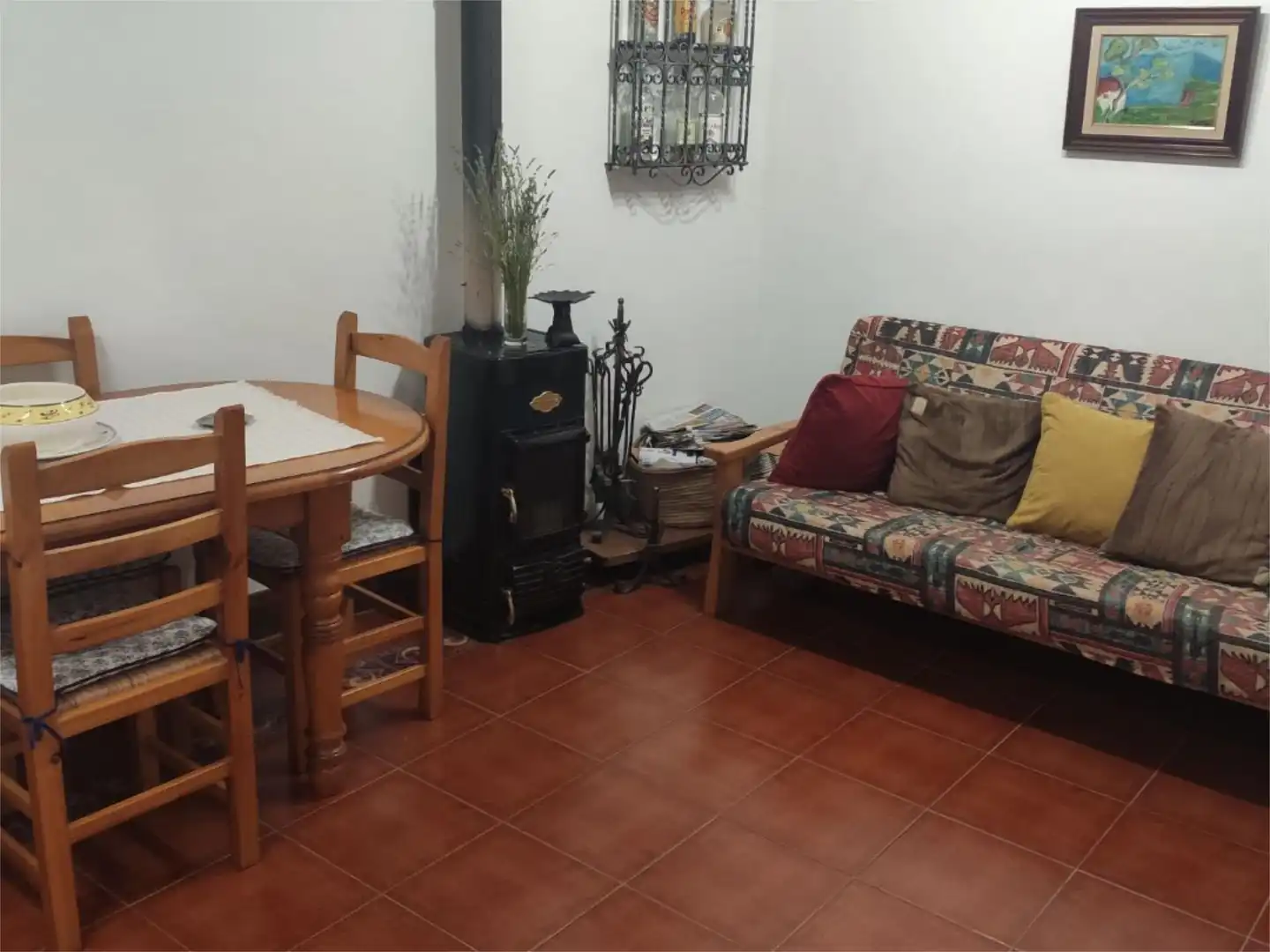 Sala de estar de Casa adosada en venta en La Ginebrosa con Calefacción y Amueblado