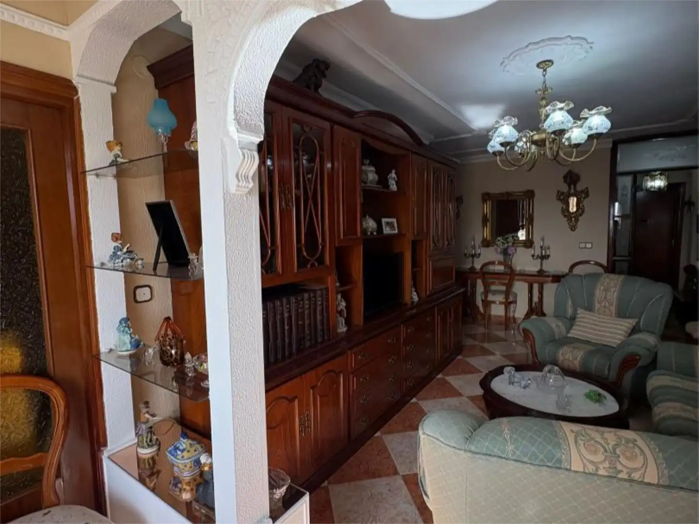 Flat for sale in Barrio de Ciudad Jardín Living room of Flat for sale in Málaga with Terrace and Furnished