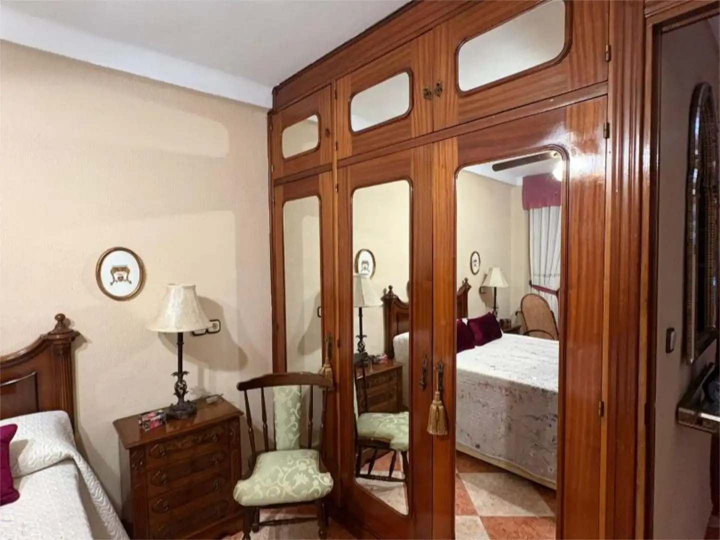 Flat for sale in Barrio de Ciudad Jardín Bedroom of Flat for sale in Málaga with Terrace and Furnished