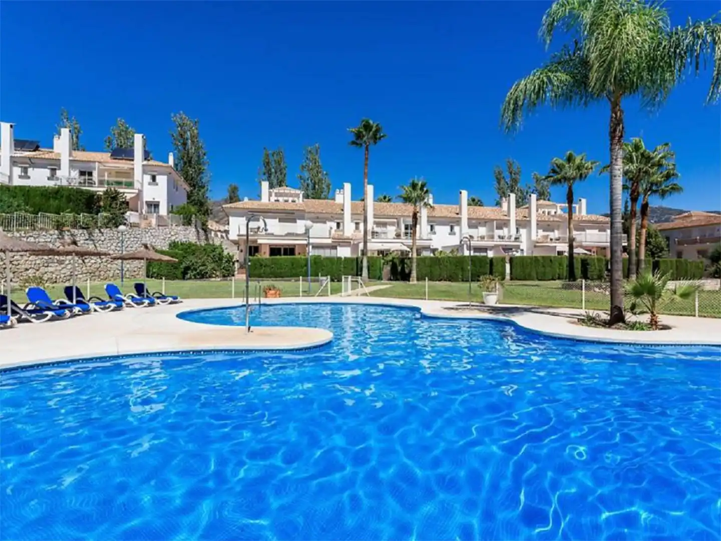 Garden of Detached homes for rent in Mijas  with Air Conditioner, Heating and Private garden