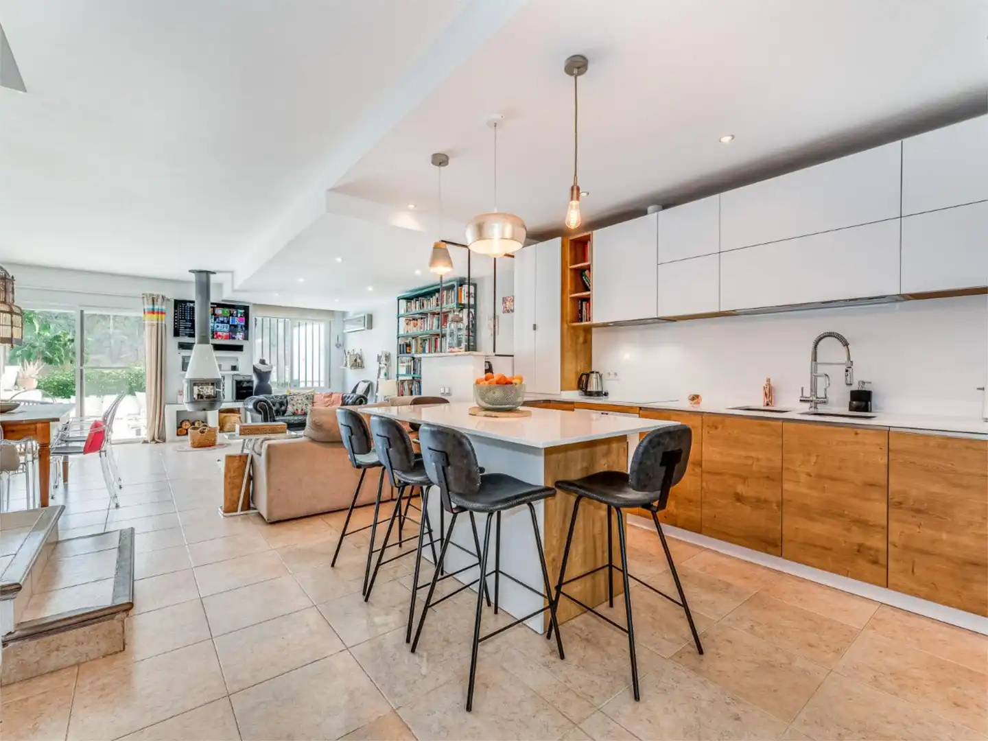 Kitchen of Detached homes for rent in Mijas  with Air Conditioner, Heating and Private garden