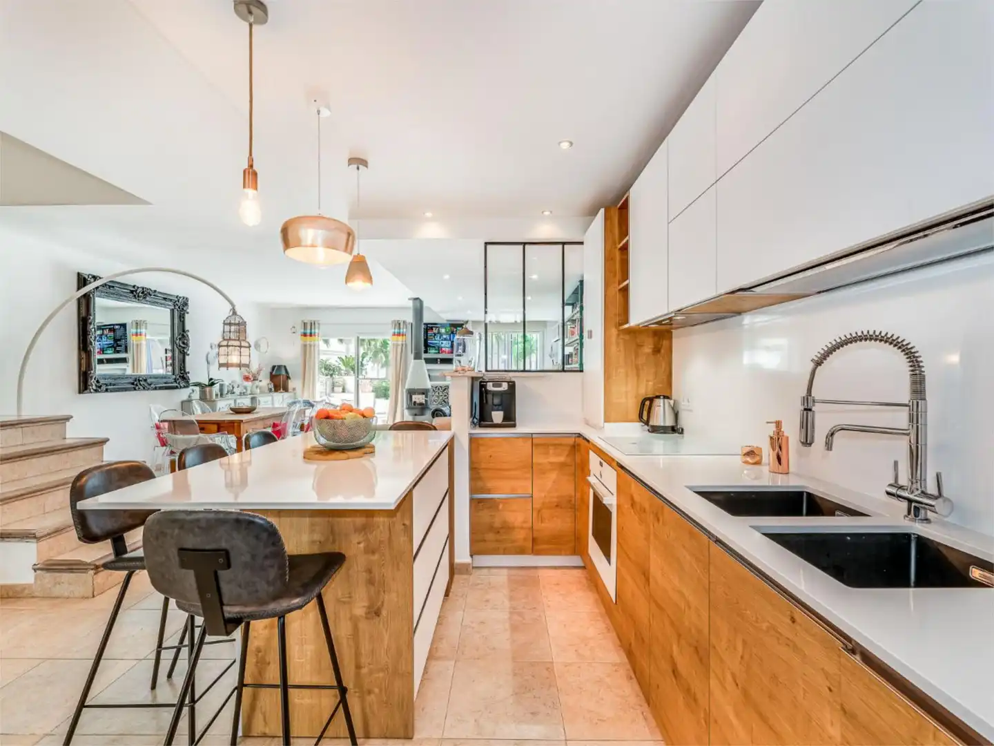 Kitchen of Detached homes for rent in Mijas  with Air Conditioner, Heating and Private garden
