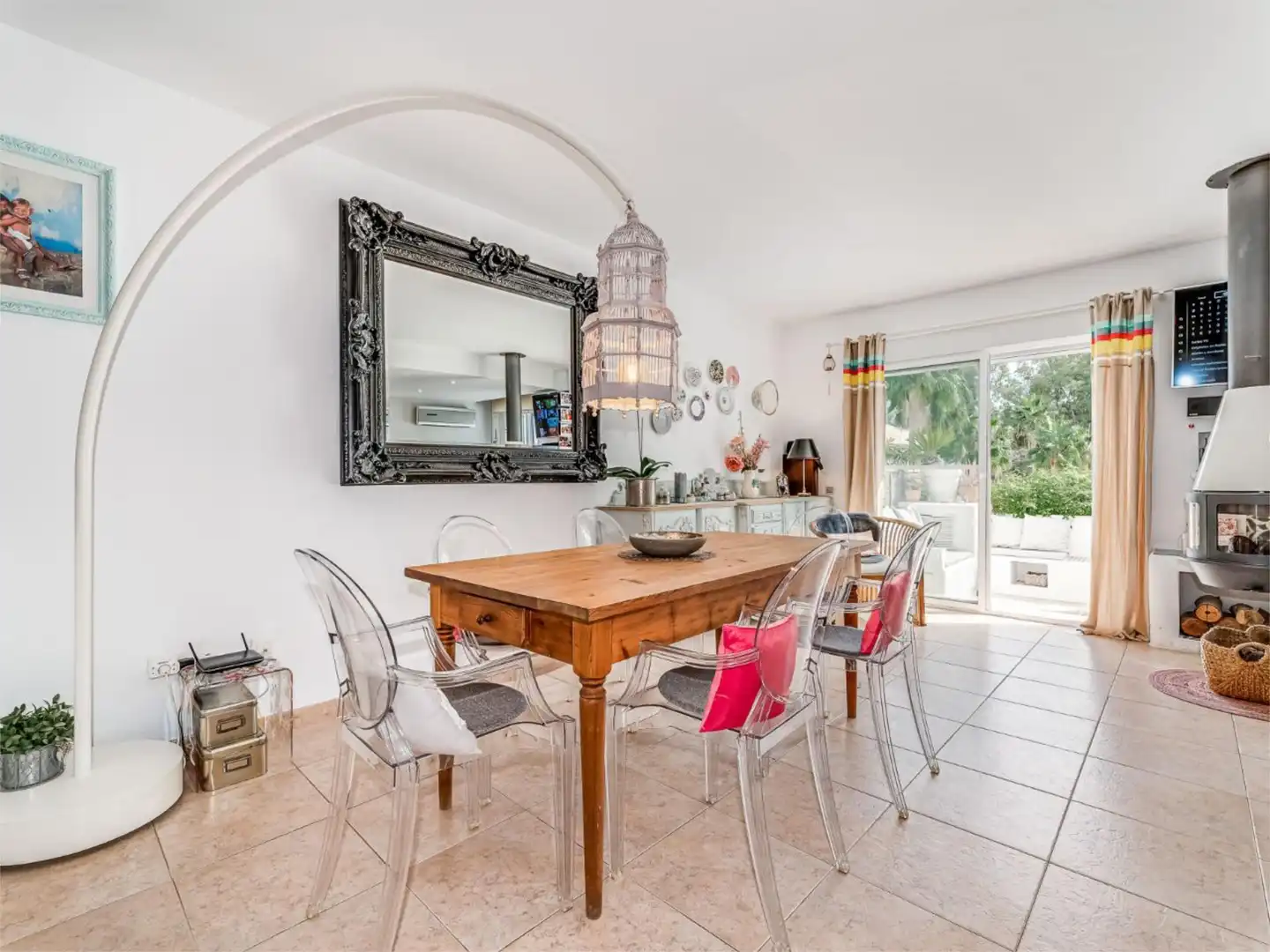 Dining room of Detached homes for rent in Mijas  with Air Conditioner, Heating and Private garden