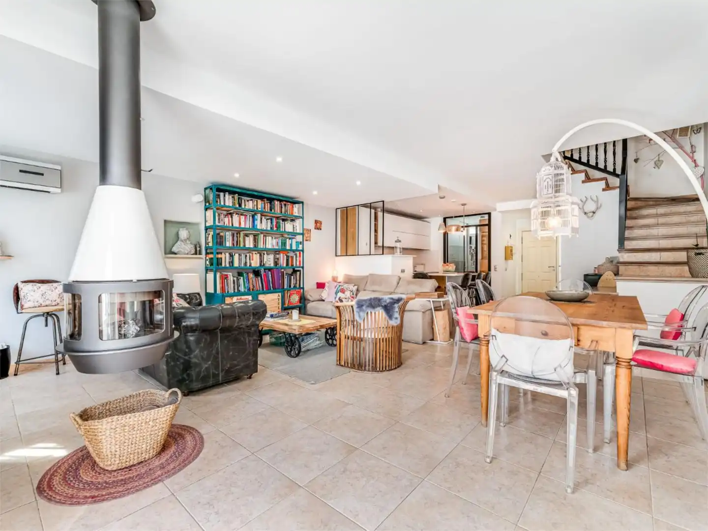 Living room of Detached homes for rent in Mijas  with Air Conditioner, Heating and Private garden