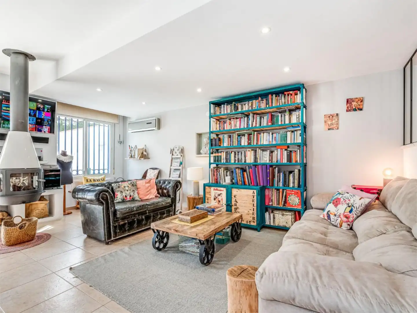 Living room of Detached homes for rent in Mijas  with Air Conditioner, Heating and Private garden