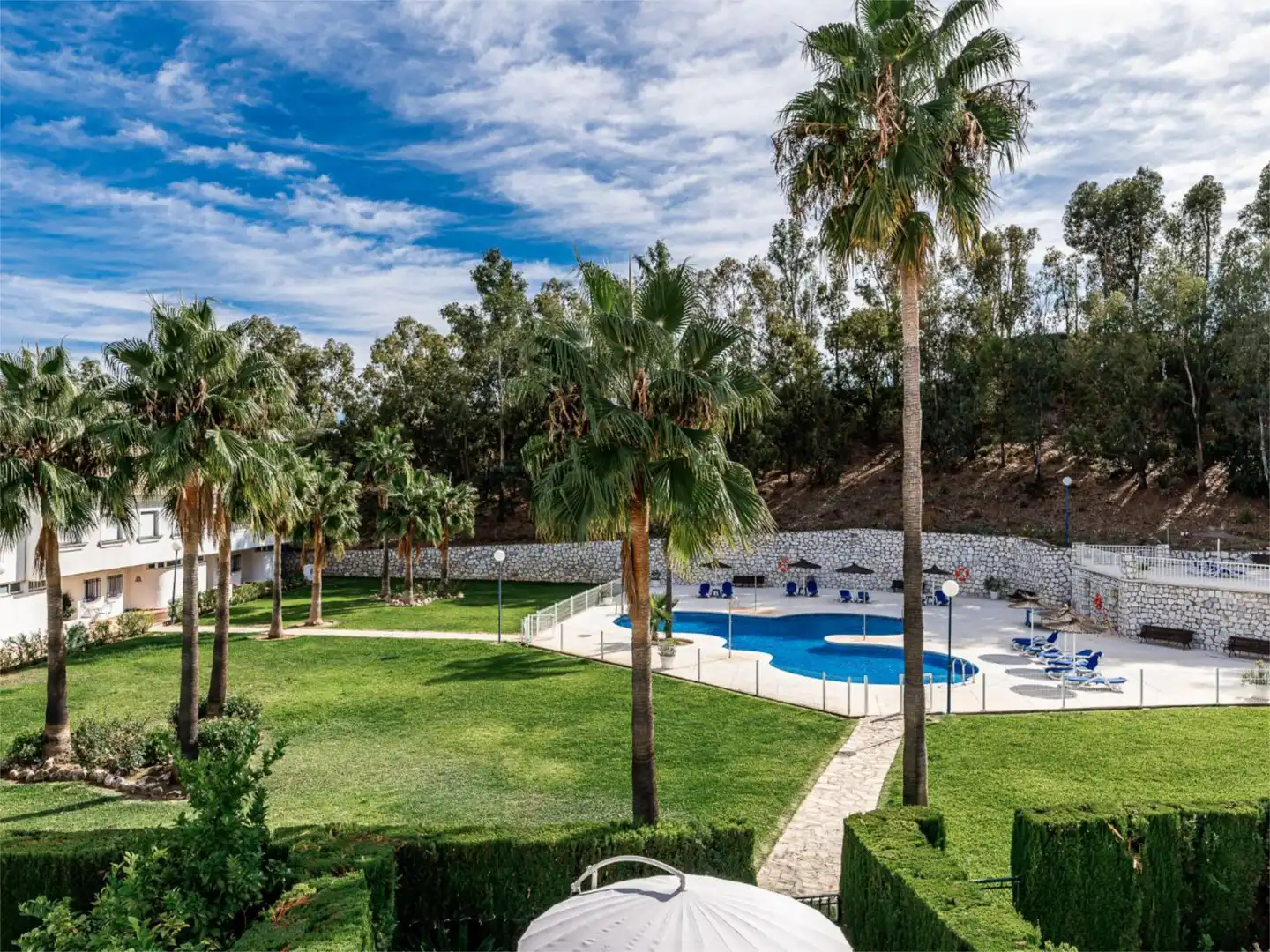 Garden of Detached homes for rent in Mijas  with Air Conditioner, Heating and Private garden
