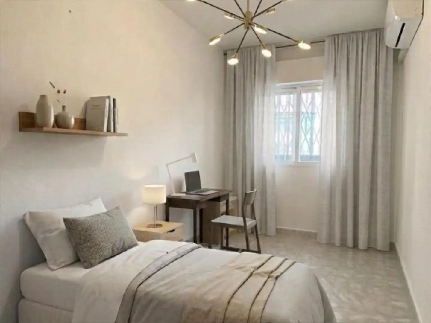 Wohnung zum Verkauf in San Isidro Schlafzimmer von Wohnung zum Verkauf in Getafe mit Klimaanlage, Terrasse und Balkon
