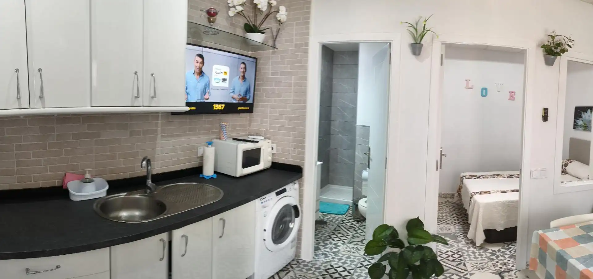 Badezimmer von Wohnung zur Miete in La Luisiana mit Klimaanlage, Heizung und Möbliert