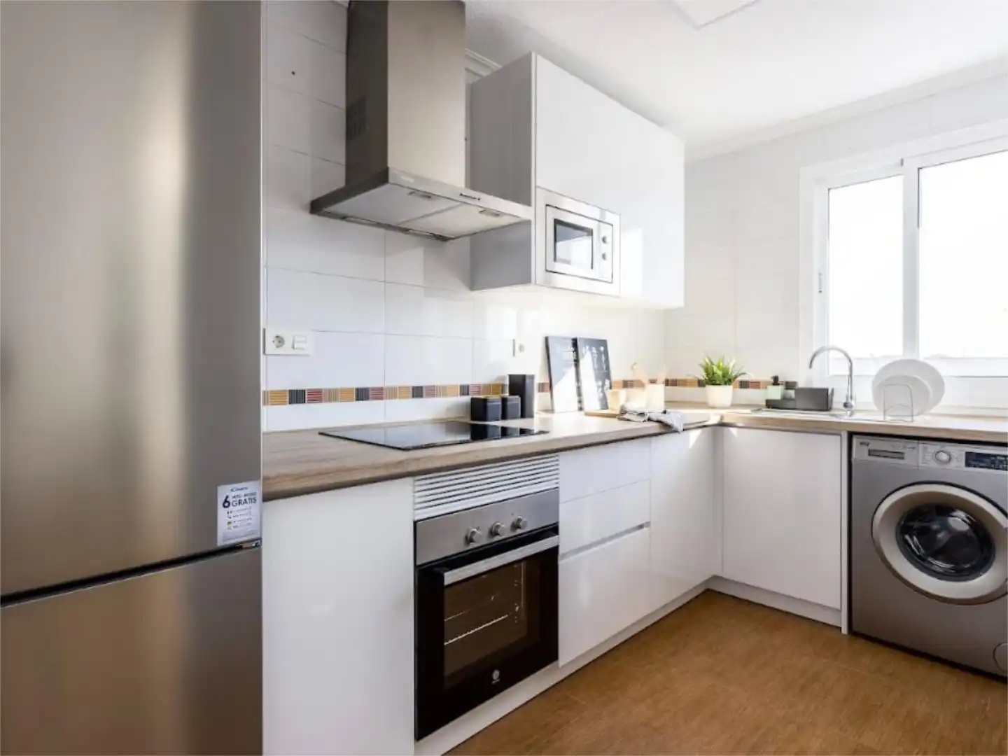 Kitchen of Flat for rent in Linares  with Furnished and Balcony