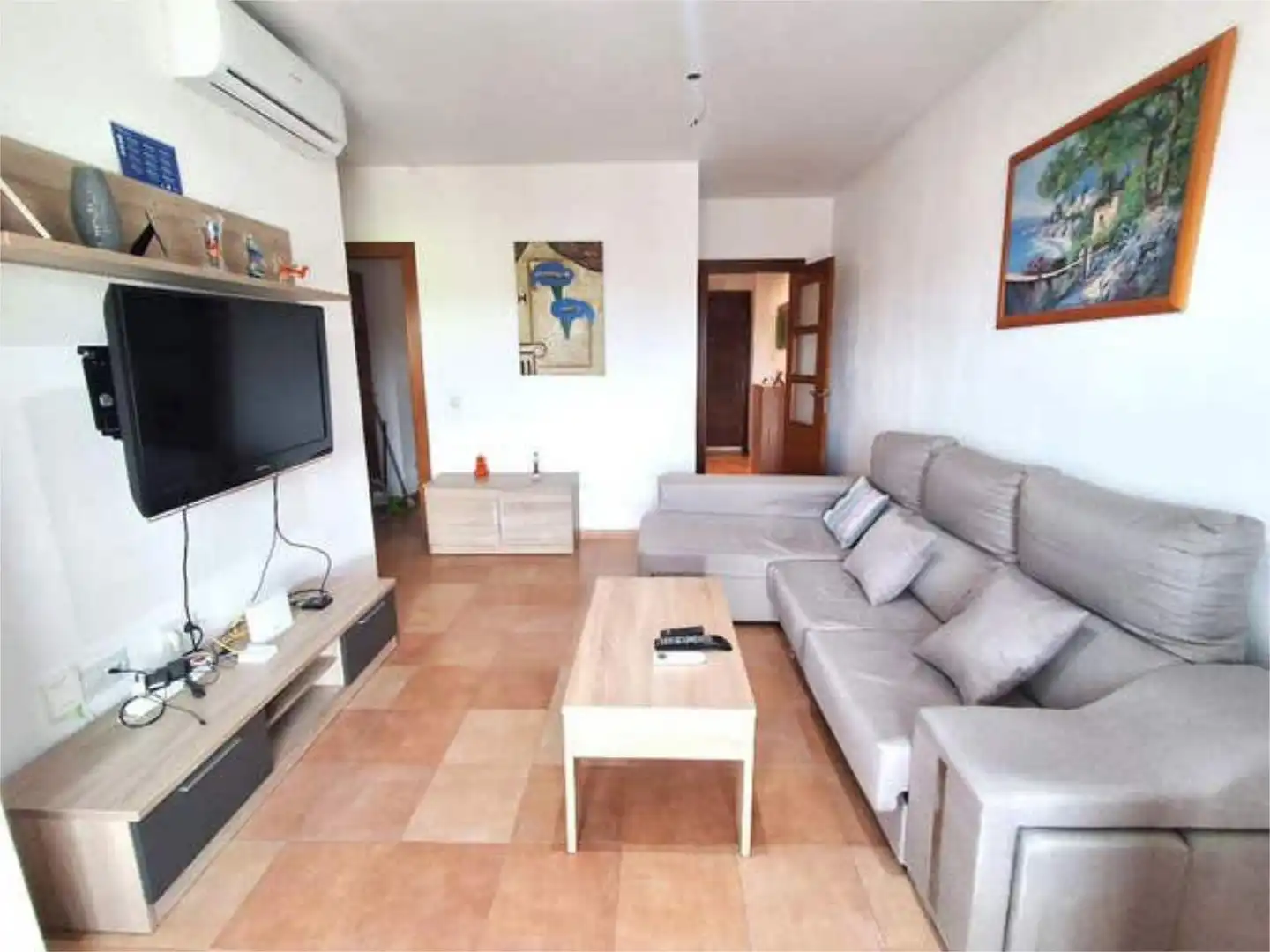 Sala de estar de Piso en venta en Enix con Terraza, Piscina y Amueblado